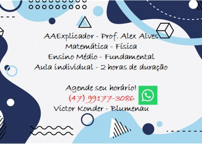 Aula particular - Blumenau/SC - Matemática e Física