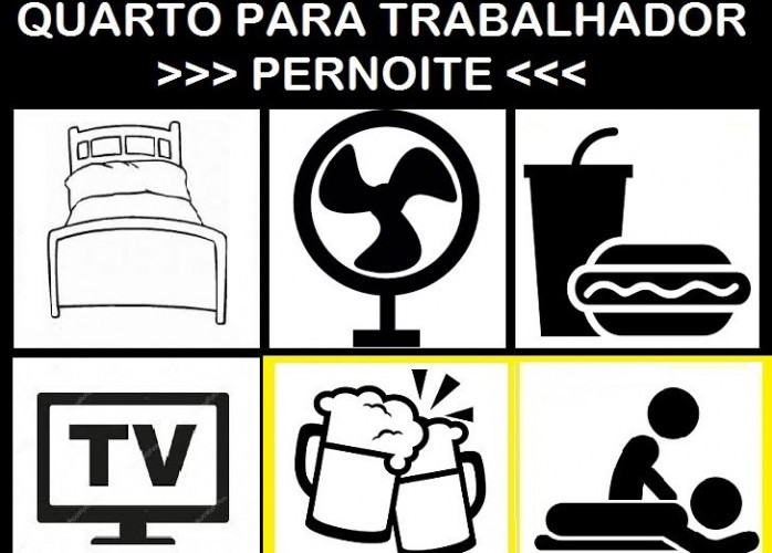 🛏😴Quarto para Trabalhador Evangélico (SO Pernoite c/ lanche)