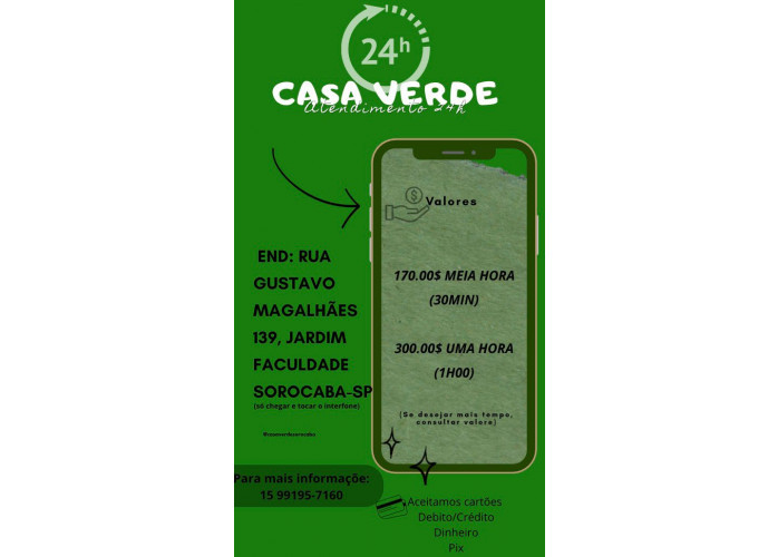 Vem se divertir com as Novidades da Casa Verde Sorocaba 24hs!!!