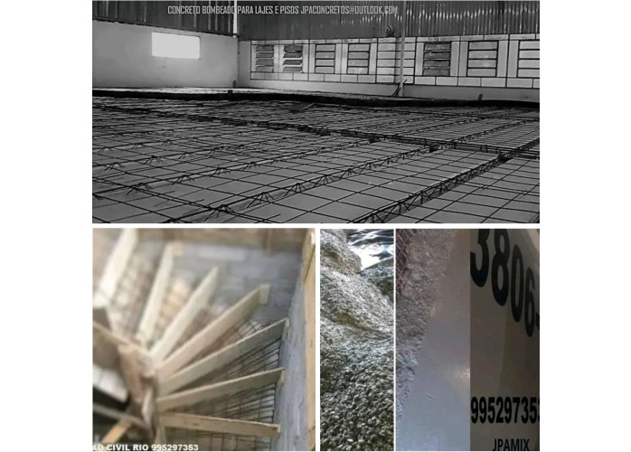 CONCRETO USINADO BOMBEADO E PISO POLIDO JPAMIX 