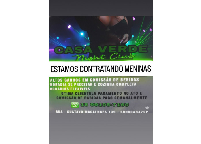 Estamos contratando meninas para trabalhar!!!