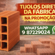 TIJOLOS CERÃMICO DE 8 FUROS 9X19X19 DIRETO DA FABRICA 
