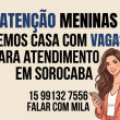 Casa com vaga para Atendimento por diária em Sorocaba!!!